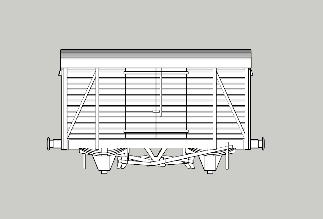 (image for) SR Covered Goods Wagon d1458 (5 Pack)